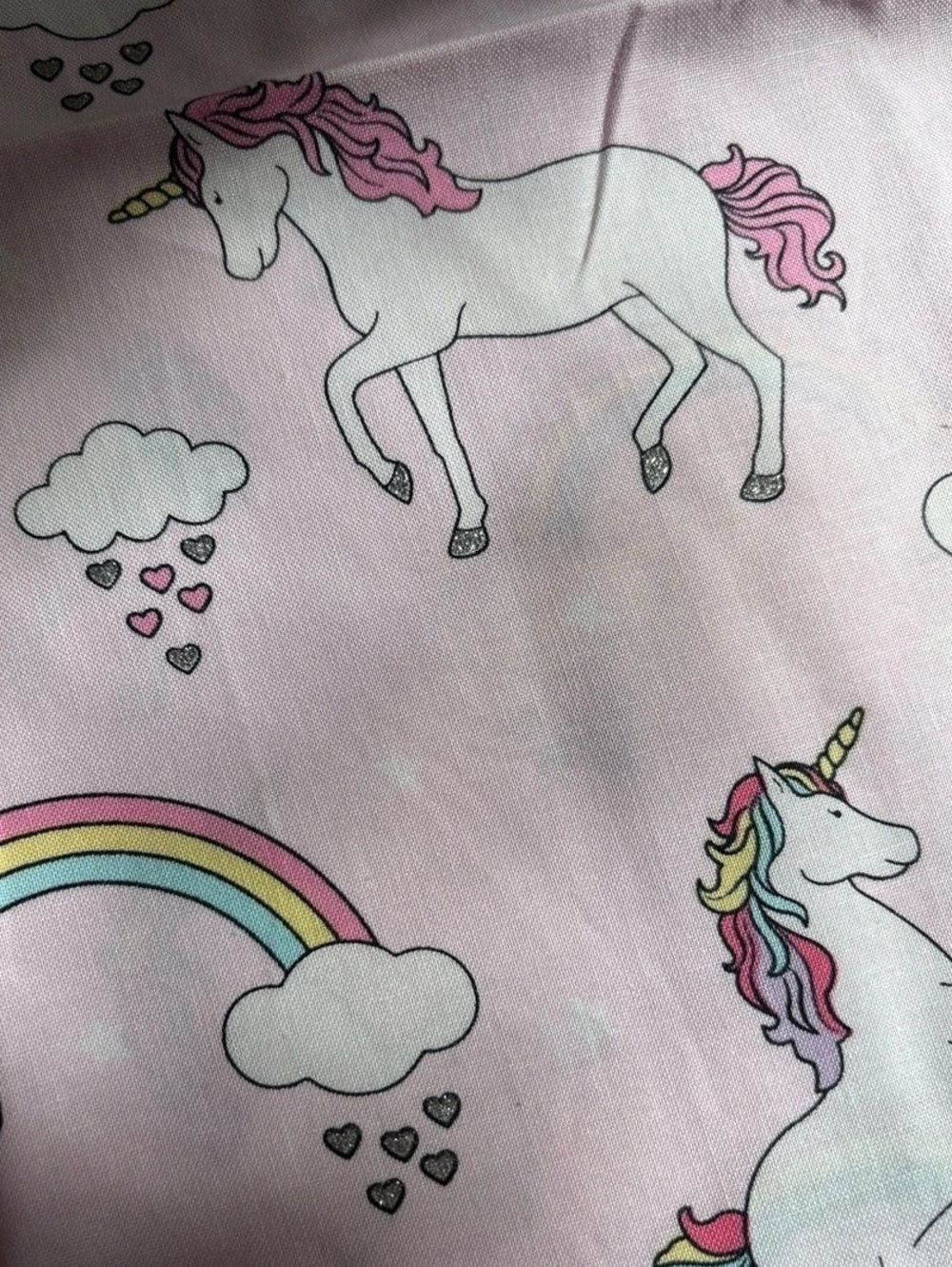 Brother Sister Design Studio Unicorns and Rainbows  - Remnant Piece 15 x 42
